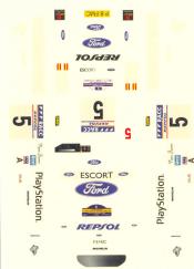 decal sheet Ford Escort WRC